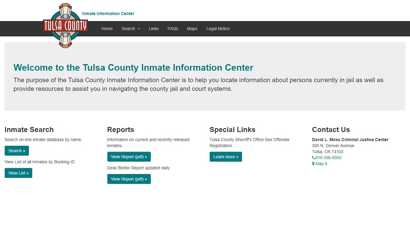 Index - Inmate Information Center